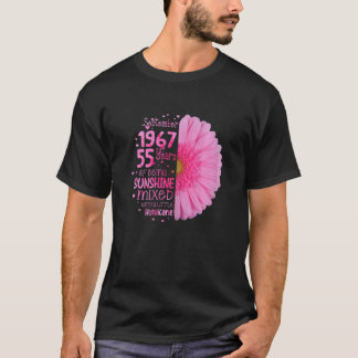 September-Mädchen 1967 55 Jahre alt 55. Geburtsta T-Shirt