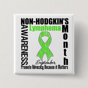 September Non-Hodgkin's Lymphoma Awareness Month Button
