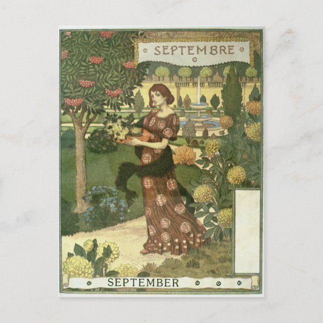 September Postkarte (Vorderseite)