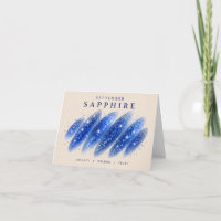 September Saphir-Geburtsstein-Karte