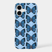 September Sapphire Blue Butterfly Design