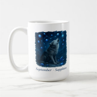 September Sapphire - Celestial Wolf Kaffeetasse
