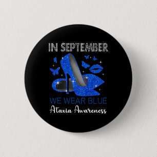 September Wear Blue High Heels Ataxie Bewusstsein Button