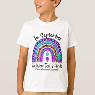 September Wir tragen Aquamarine und Lila Suizidprä T-Shirt