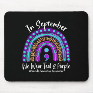September Wir tragen Aquamarinen & Lila Selbst Mousepad