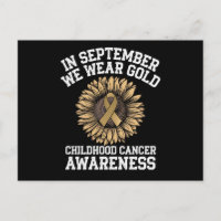 September Wir tragen Gold Childhood Cancer Awarene
