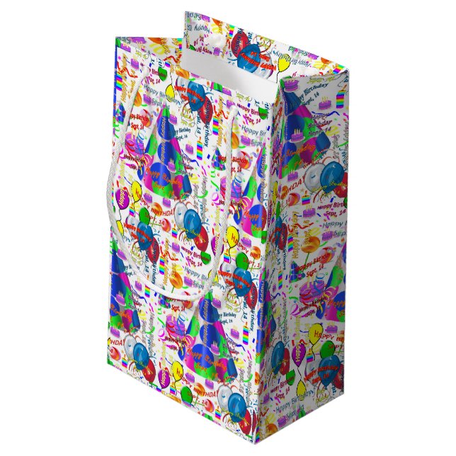 Septembre, 14 Anniversaire Cadeau Sac Sept, (Dos Angle)