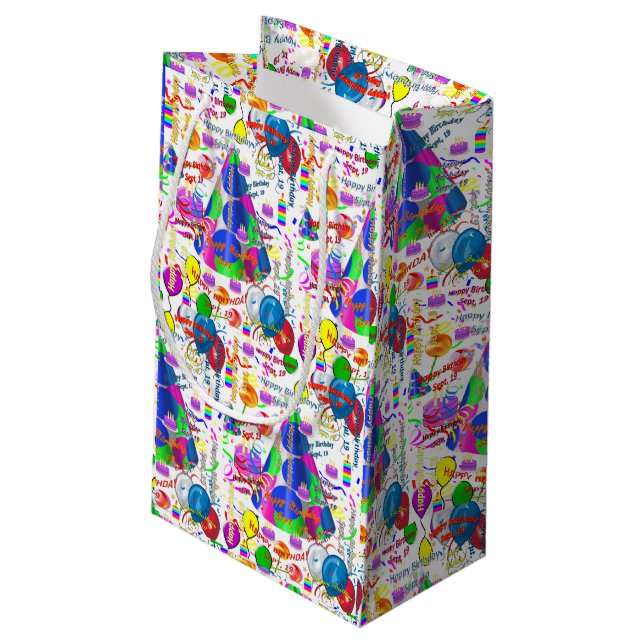 Septembre, 19 Anniversaire Cadeau Sac Sept, (Dos Angle)