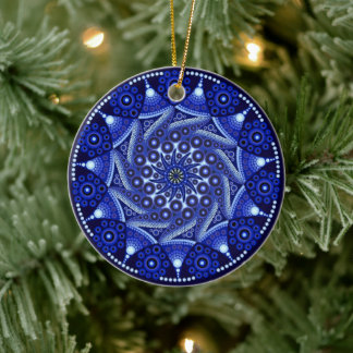 Septembre Anniversaire Sapphire Mandala Ornement
