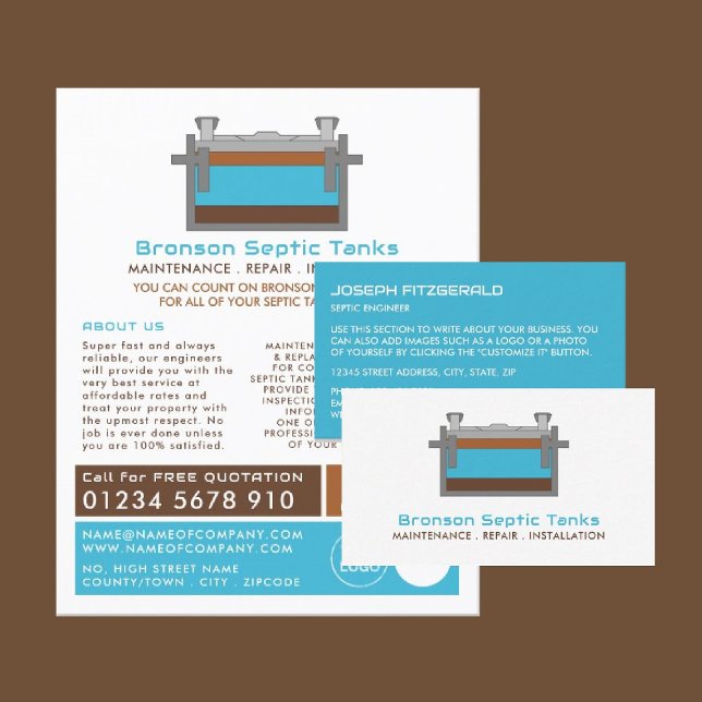 Septic Tank, Septic Company, Septic Engineer Visitenkarte (Von Creator hochgeladen)