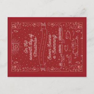 SEPTIÈME JOUR DE NOËL / Carte postale de Noël