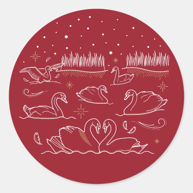 SEPTIÈME JOUR DE NOËL / Stickers Noël (Devant)