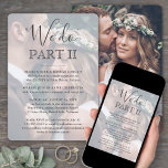 Sequel Wedding 2 Foto Overlay Wir machen Teil II Einladung<br><div class="desc">Laden Sie Familie und Freunde ein, um zu sehen, wie Sie "I do" wieder mit einer eleganten, modernen 2-Foto-Text-Overlay-Folge-Hochzeitseinladung sagen. Alle Formulierungen sind einfach zu personalisieren, einschließlich Zitat, das lautet "Wir machen Teil II". Passen Sie es für jede Art von Ehefeiern an, wie zum Beispiel eine Verlobungsfeier, Empfang zum 1....</div>