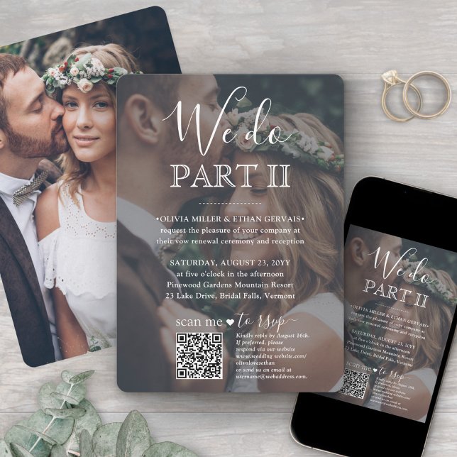 Sequel Wedding QR Code UAWG 2 Foto Wir machen Teil Einladung (Von Creator hochgeladen)