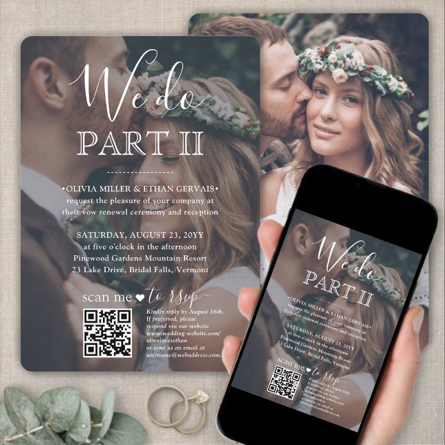 Sequel Wedding QR Code UAWG 2 Foto Wir machen Teil Einladung (Von Creator hochgeladen)