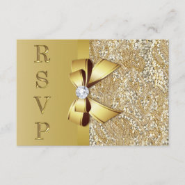 Séquences or Faux Bow Diamond RSVP