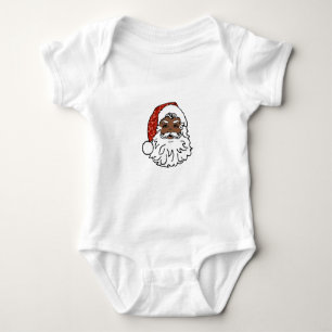 Sequenzen aus schwarzen Santa-Claus Baby Strampler