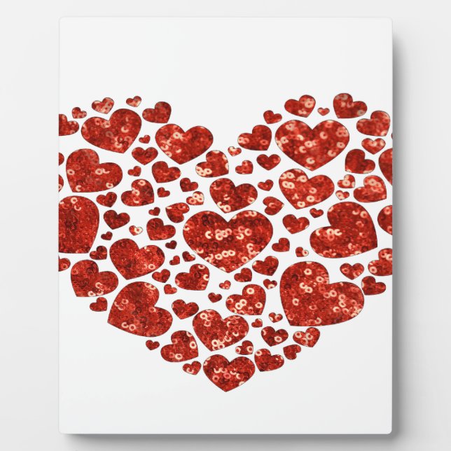 Sequenzer-Valentinstag Fotoplatte (Vorderseite)