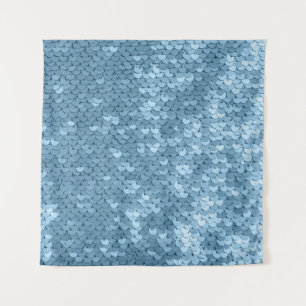 Sequin Fabric: Sky Blue Shimmer. Wandteppich