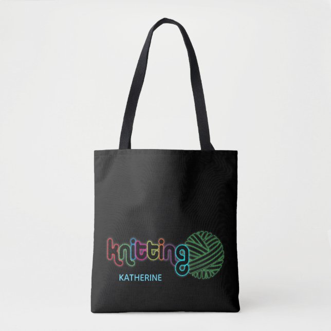 Sequin Glow Knitting Tasche (Vorderseite)
