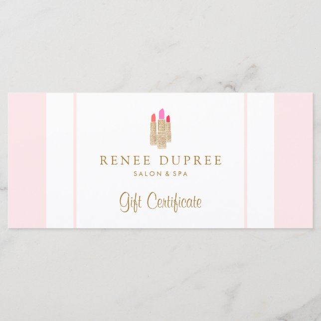 Sequin Lipstick Logo Salon & Wellness-Center Gesch (Vorderseite)