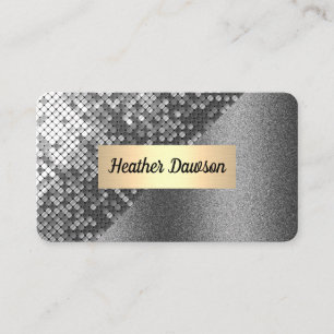 Sequin und Glitzer Visitenkarte