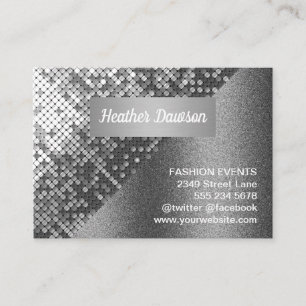 Sequin und Glitzer Visitenkarte