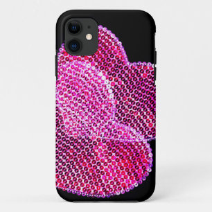 Sequined Herzentwurf iphone 5 Fall Case-Mate iPhone Hülle