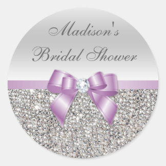 Séquins d'argent Stickers Fête des mariées Lilac B