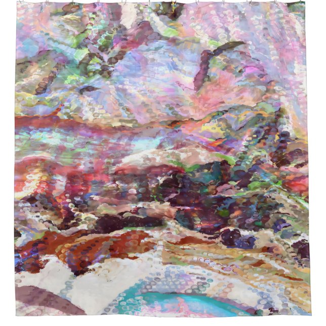 Sequins Haze Duschvorhang (Vorderseite)