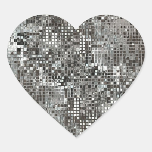 Sequins Heart Sticker (Vorderseite)