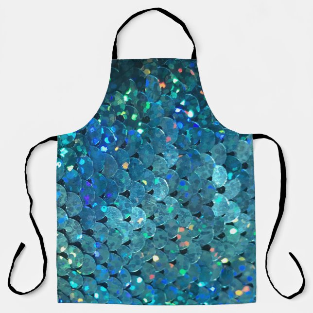 Sequins Sparkle: Makro Abstrakter Hintergrund Schürze (Vorderseite)
