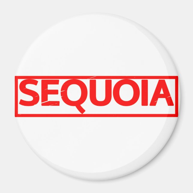 Sequoia-Briefmarke Magnet (Vorne)