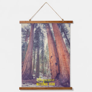 Sequoia Forest Wandteppich Mit Holzrahmen
