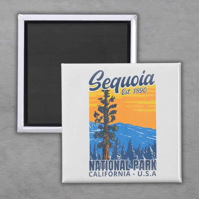 Sequoia National Park California Est 1890 Magnet (Von Creator hochgeladen)