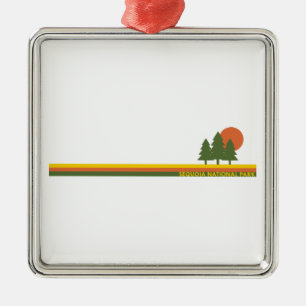 Sequoia National Park Kiefern Sonne Ornament Aus Metall