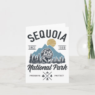 Sequoia National Park Novelty Wandern Camping Karte