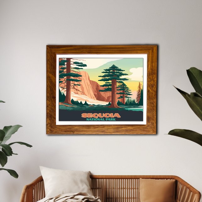 Sequoia Nationalpark Bäume Berge Poster (Von Creator hochgeladen)