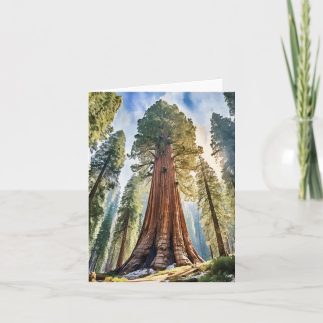 Sequoia Nationalpark California Karte (Vorderseite)
