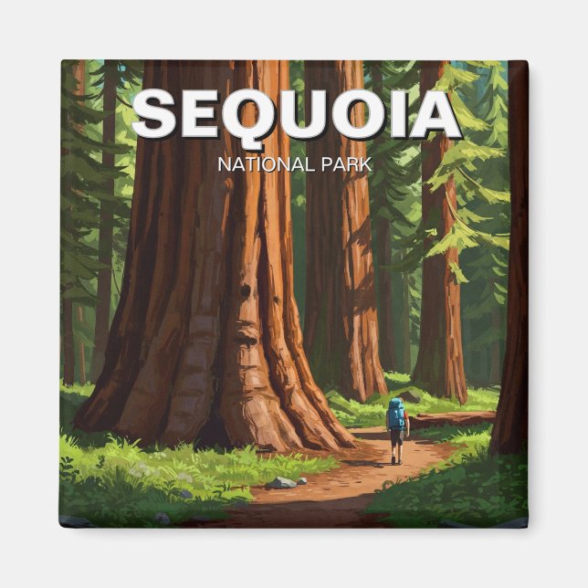 Sequoia Nationalpark California Magnet (Vorne)