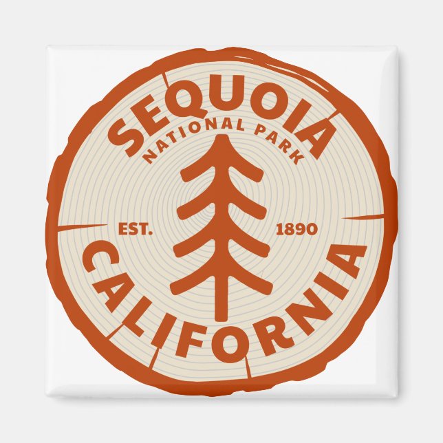 Sequoia Nationalpark California Magnet (Vorne)