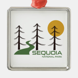 Sequoia Nationalpark California Ornament Aus Metall