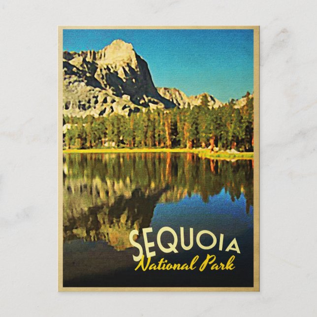 Sequoia Nationalpark California Postkarte (Vorderseite)