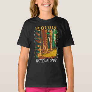 Sequoia Nationalpark California Retro gestört T-Shirt