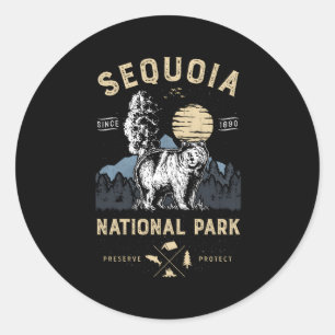 Sequoia Nationalpark California Runder Aufkleber