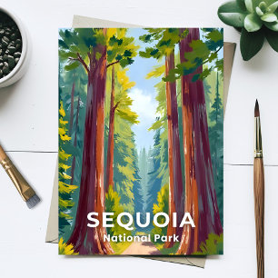 Sequoia-Nationalpark   California Travel Postkarte