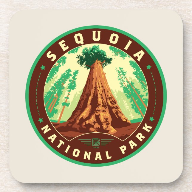Sequoia-Nationalpark Getränkeuntersetzer (Vorderseite)