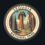 Sequoia Nationalpark Illustration Magnet<br><div class="desc">Sequoia Vektorgrafik Design. Der Park ist der höchste Punkt in den benachbarten United Staaten,  Mount Whitney,  und liegt südlich des Kings Canyon National Park.</div>