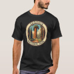 Sequoia Nationalpark Illustration T-Shirt<br><div class="desc">Sequoia Vektorgrafik Design. Der Park ist der höchste Punkt in den benachbarten United Staaten,  Mount Whitney,  und liegt südlich des Kings Canyon National Park.</div>