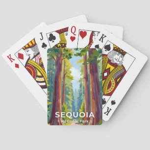 Sequoia-Nationalpark Kalifornien Kunst Spielkarten